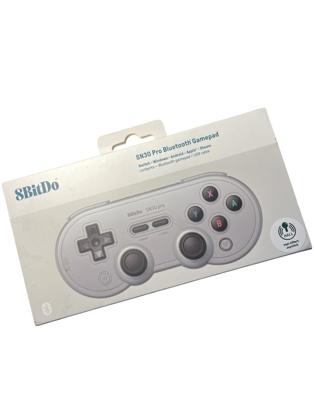 8BitDo SN30 Pro Bluetooth Gamepad Gray 80DM for Switch PC Android iOS SteamOS